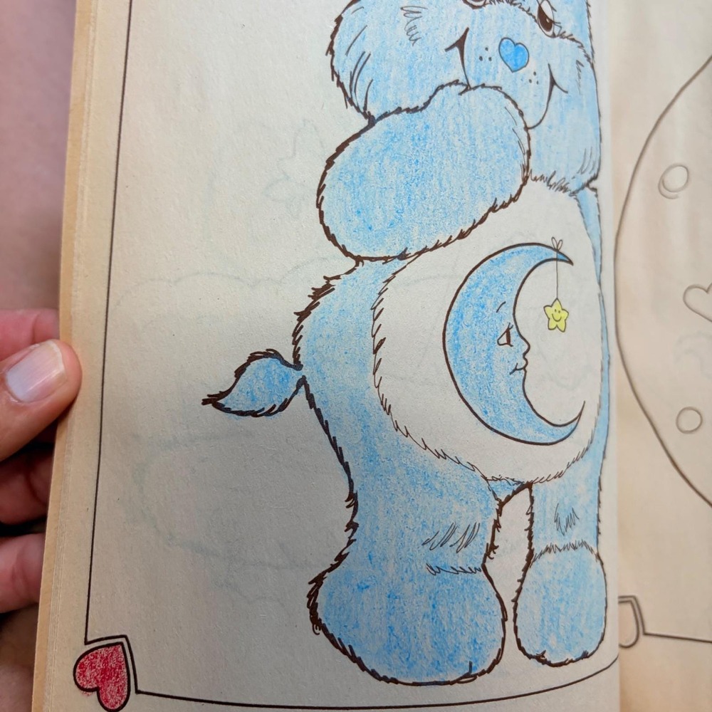 Vintage 1982 Care Bears Coloring Book Kenner Products 18400 Retro 80s Toy - Picture 4 of 9
